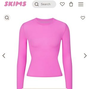 FITS EVERYBODY LONG SLEEVE T-SHIRT- Neon Orchid